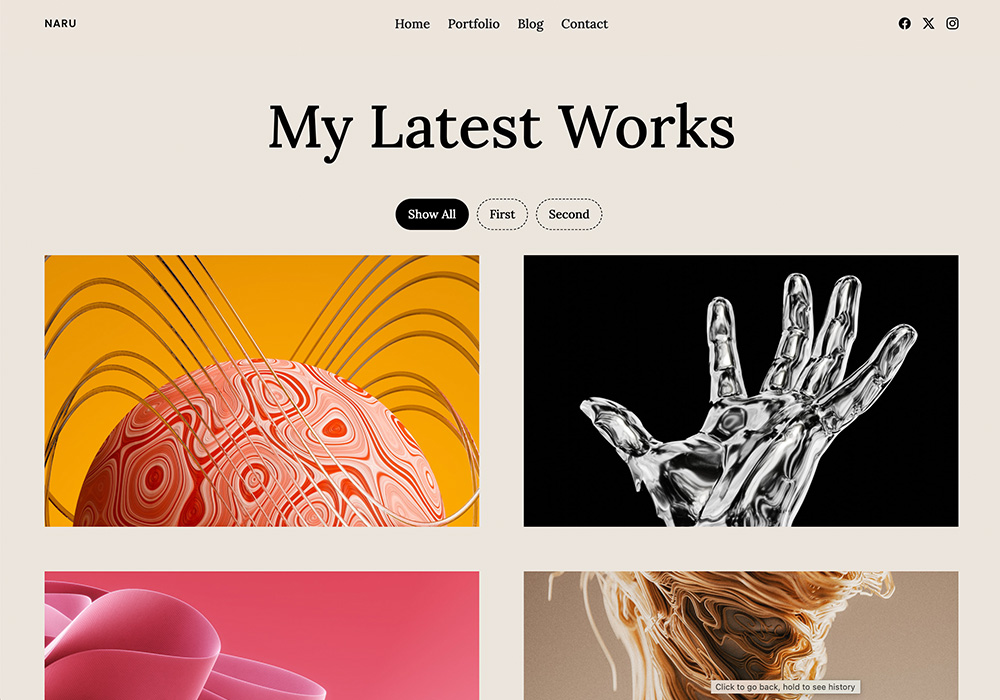 Naru – Personal Portfolio
